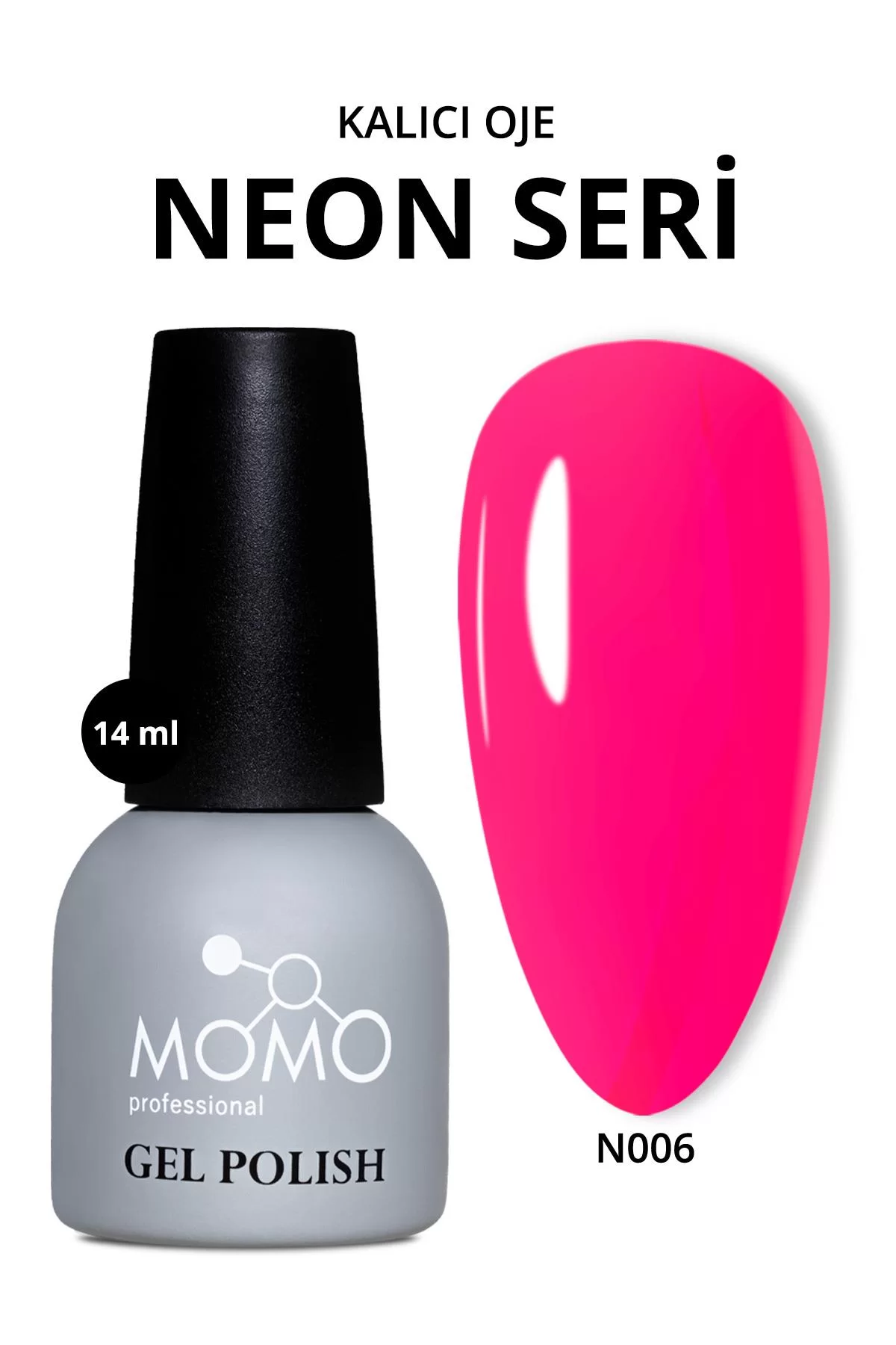 Momo%20Professional%20Kalıcı%20Oje%20N006%20Neon%20Pembe%2014%20ml