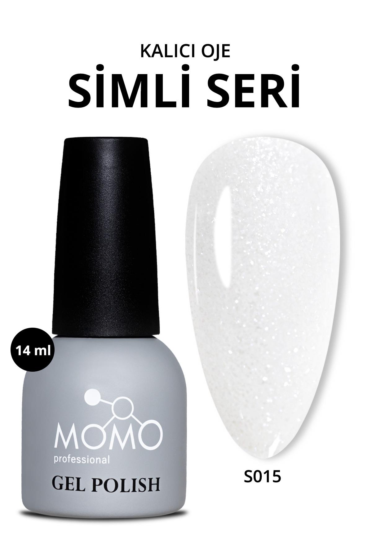 Momo%20Professional%20Simli%20Beyaz%20Kalıcı%20Oje%2014%20ml