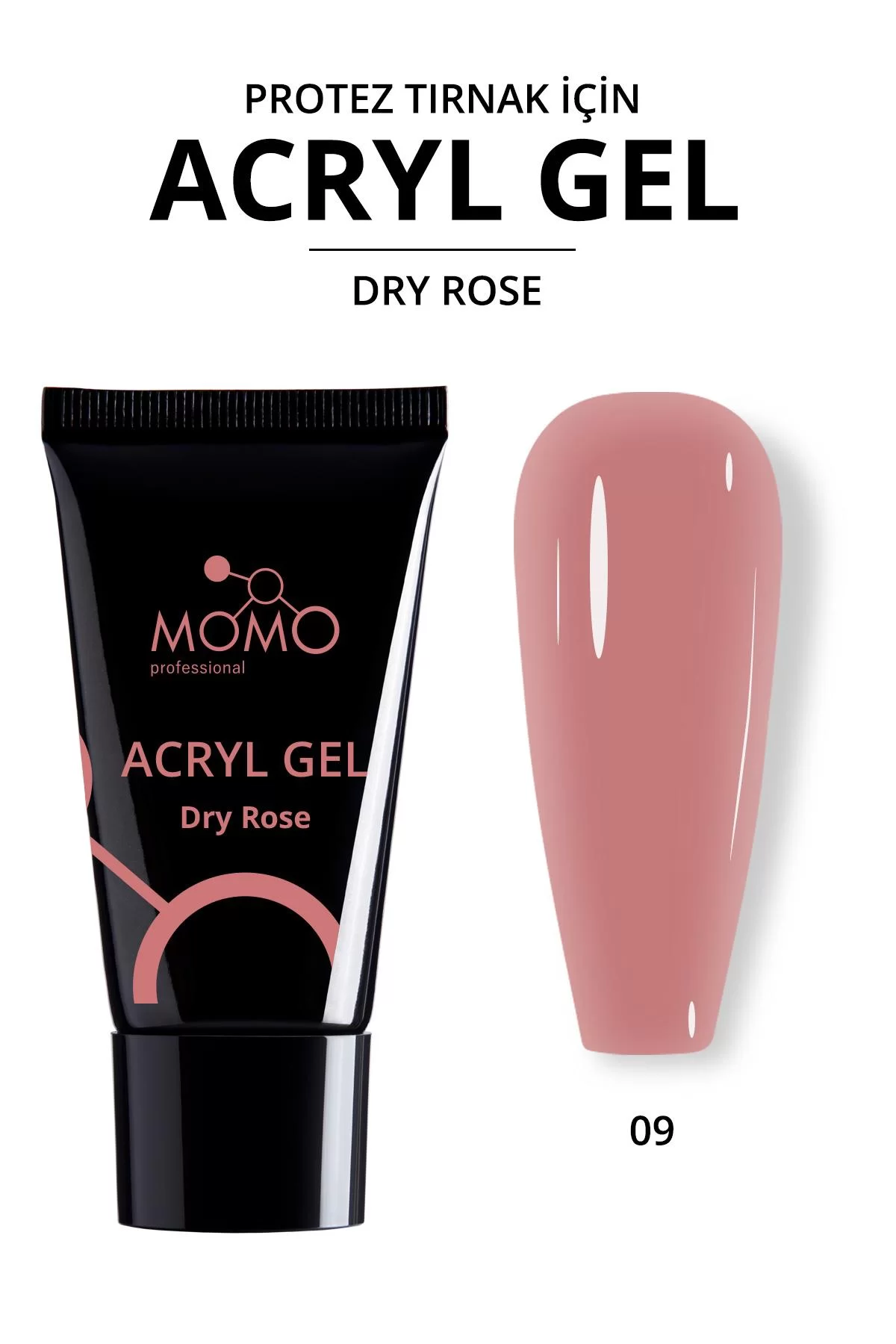 Momo%20Professional%20Akril%20Jel%20No:09%20Dry%20Rose