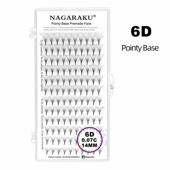 Nagaraku 6D Pointy Hazır Volüm İpek Kirpik 