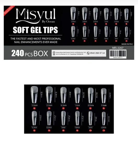 Soft Yeni Nesil Jel Tips Balerin 240 Box