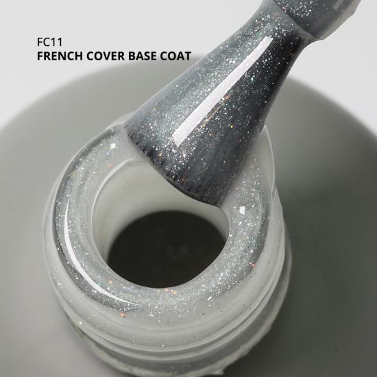 French Cover Rubber Base Coat Işıltılı Rakı Beyazı