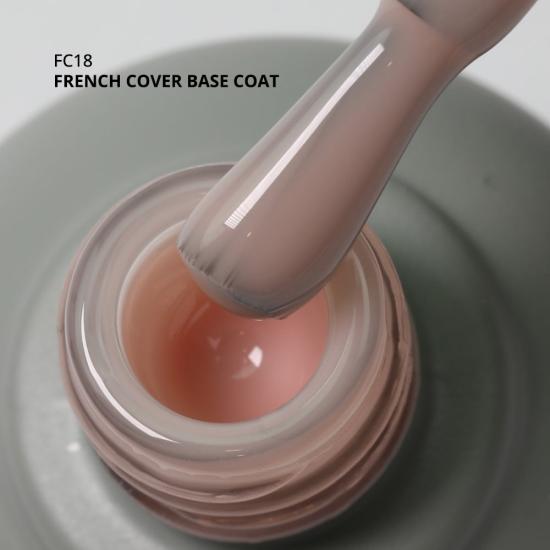 French Cover Rubber Base Coat FC18, Pudra Pembe