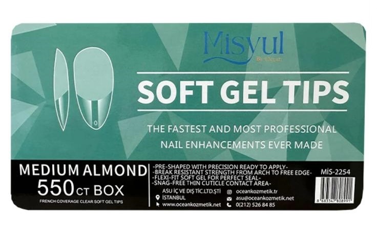 MİSYUL%20SOFT%20GEL%20TIPS%20MEDİUM%20ALMOND%20550%20